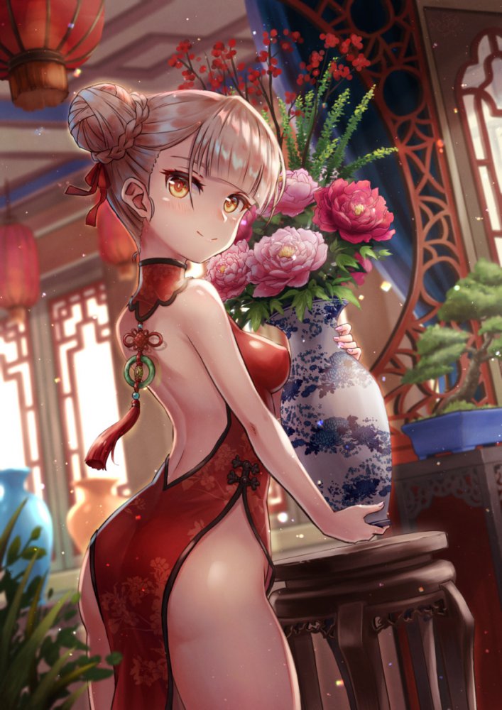 【二次】チャイナ服・チャイナドレスを着た女の子の画像　その５
